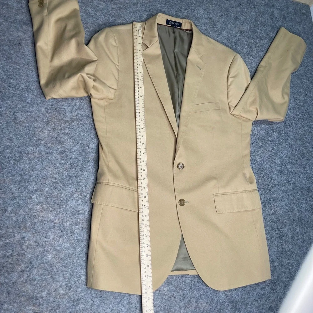 J.Crew Aldridge‎ Jacket Blazer Two Button Cotton Tan Mens Size 40R